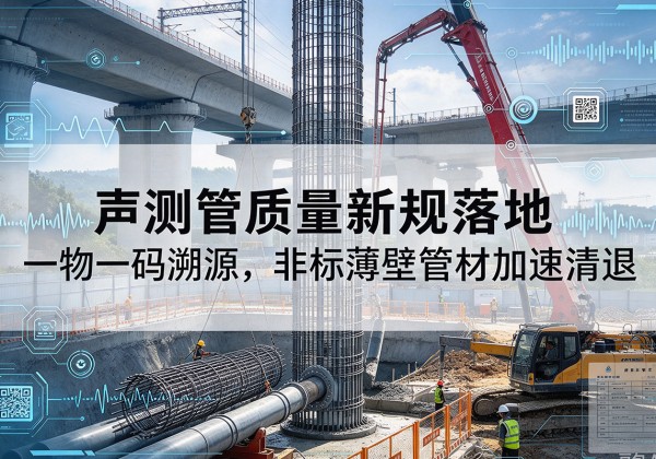 微山声测管质量新规落地，一物一码溯源，非标薄壁管材加速清退